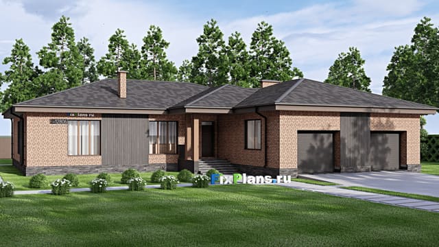 Одноэтажный дом F-12806