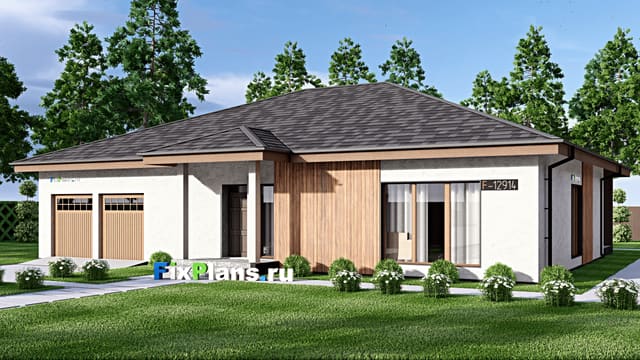 Одноэтажный дом F-12914